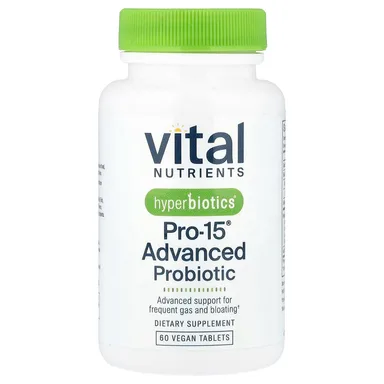 Фото товара: Пробиотик Vital Nutrients Hyperbiotics® Pro-15® Advanced 60 Vegan Tablets, таблетки