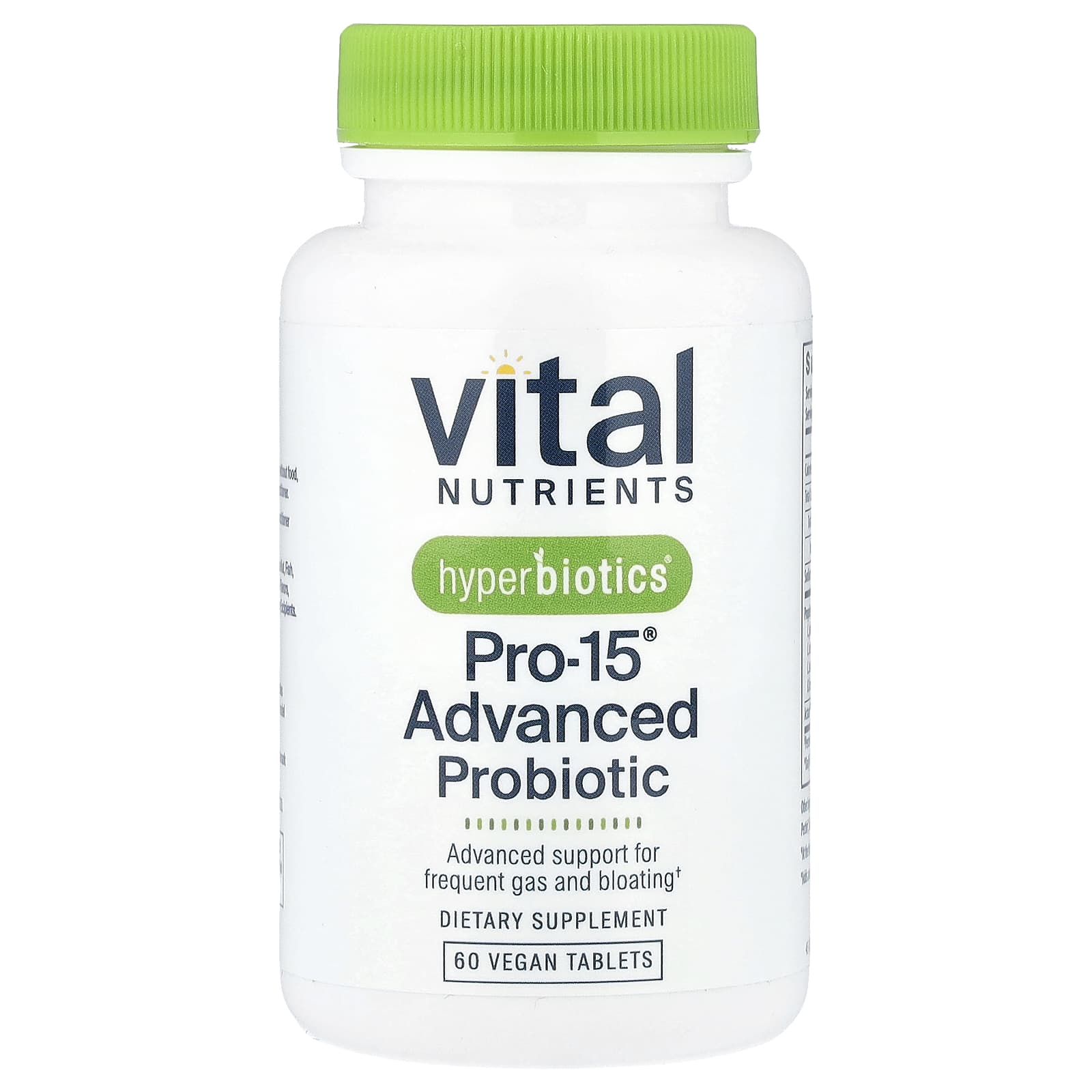 Пробиотик Vital Nutrients Hyperbiotics® Pro-15® Advanced 60 Vegan Tablets, таблетки