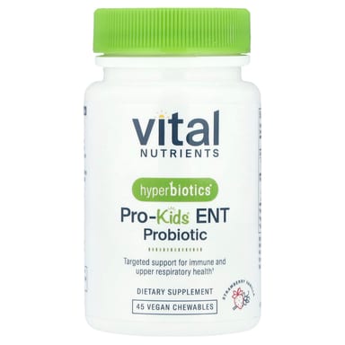 Пробиотик Vital Nutrients Hyperbiotics® Pro-® ENT 45 Vegan Chewable, вкус Strawberry Vanilla