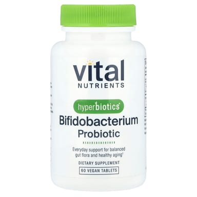 Бифидобактерии Vital Nutrients Hyperbiotics® Probiotic 60 Vegan Tablets, таблетки