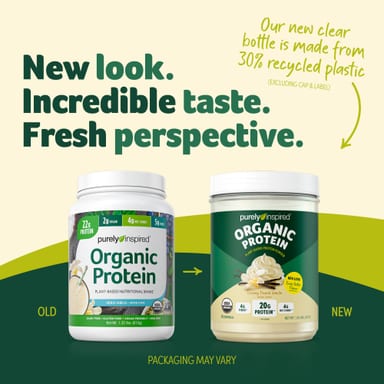 Протеиновый порошок Purely Inspired Organic Plant-Based, вкус Creamy French Vanilla, 567 г