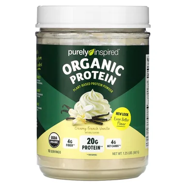 Фото товара: Протеиновый порошок Purely Inspired Organic Plant-Based, Creamy French Vanilla, 567 г