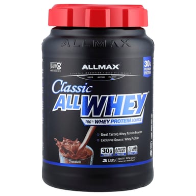 Сывороточный протеин ALLMAX CLASSIC ALLWHEY® 100% Source, вкус Chocolate, 907 г