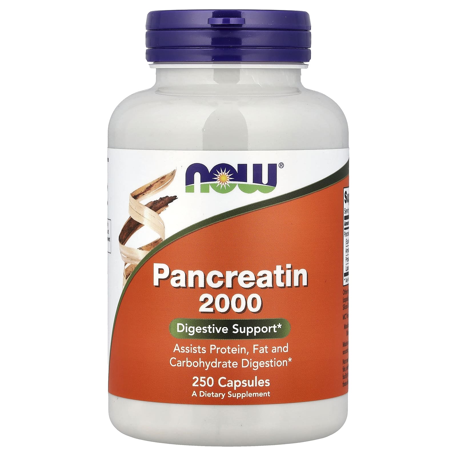 Панкреатин NOW Foods, 250 капсул