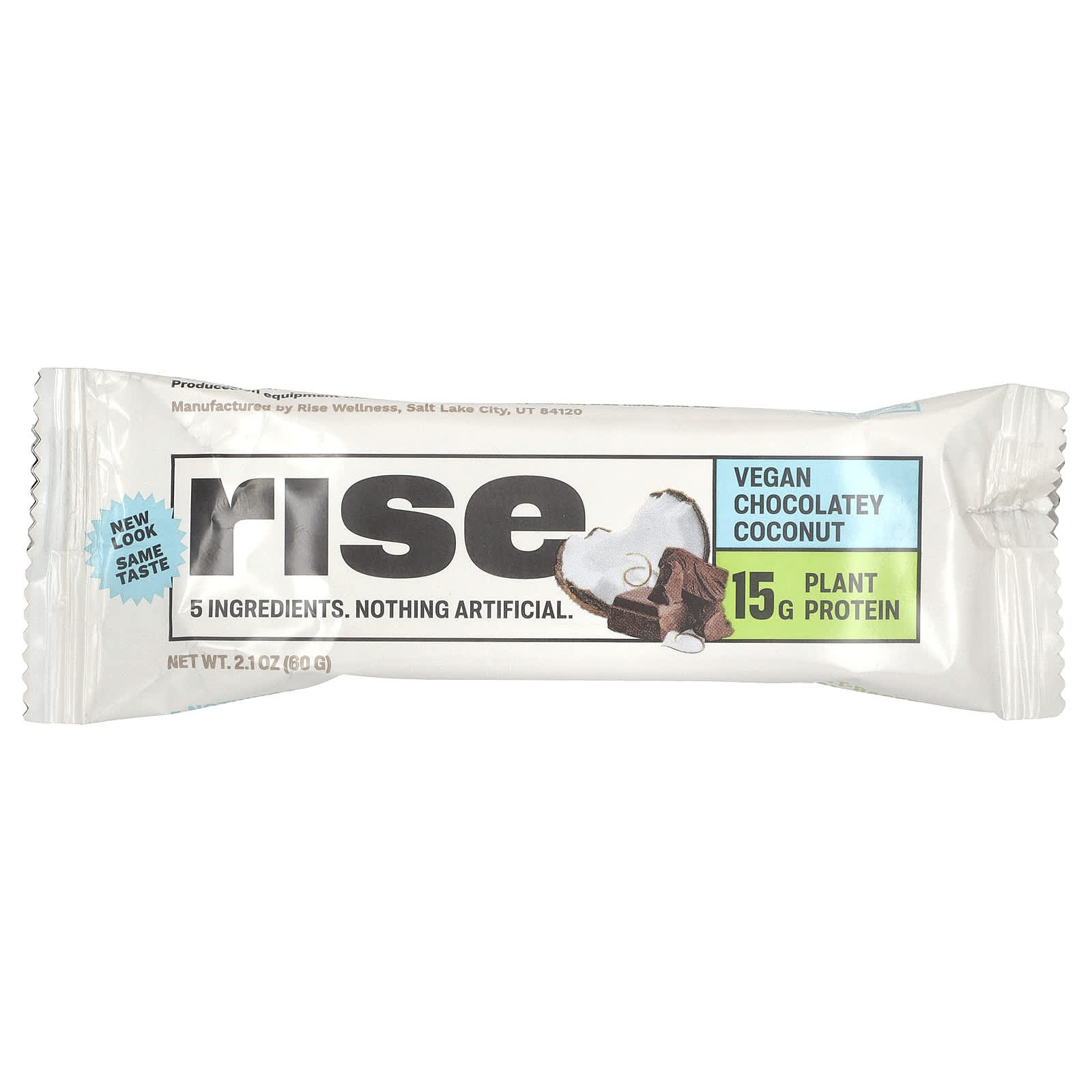 Протеиновый батончик Rise Bar Vegan Chocolatey Coconut, 60 г, 12 шт.