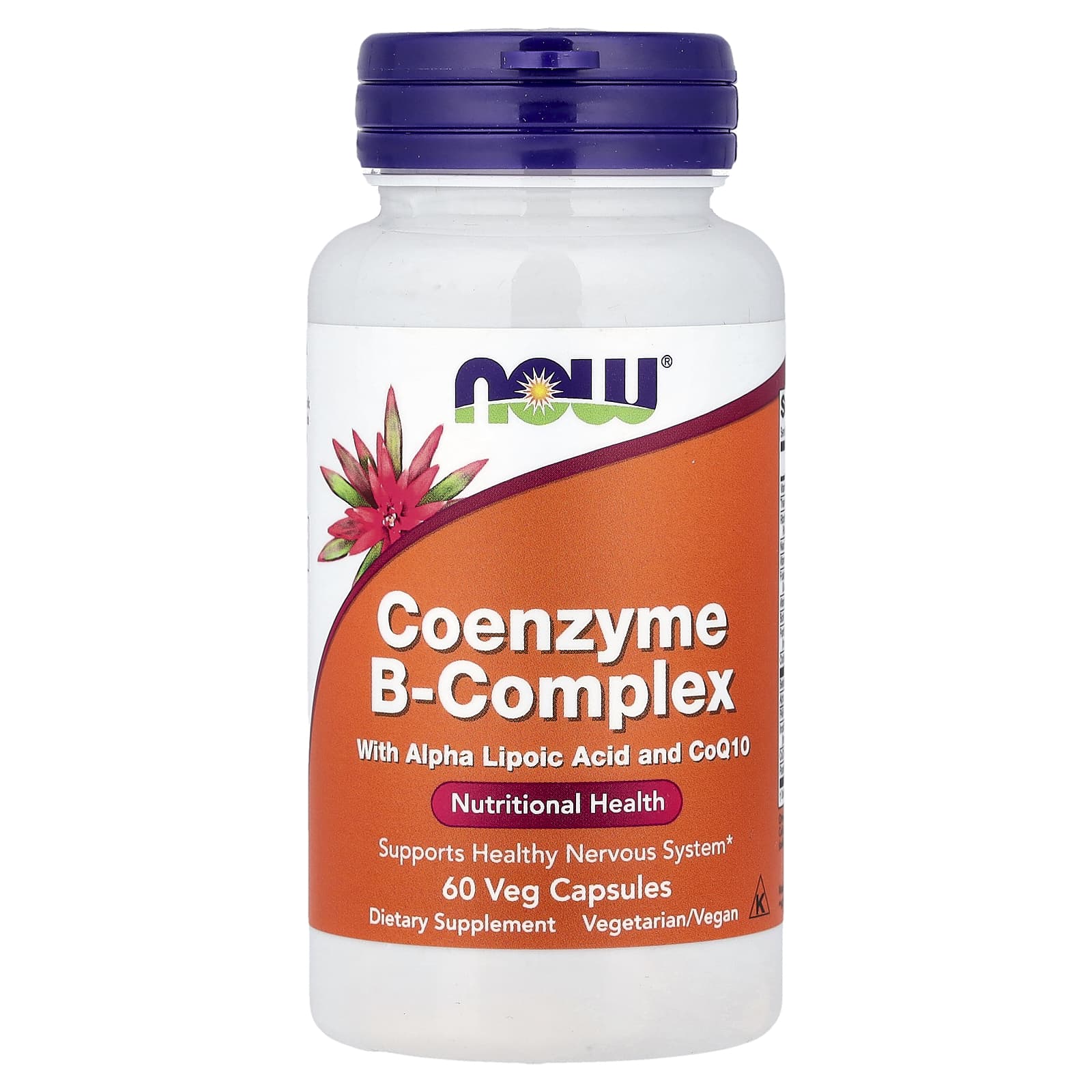 Комплекс витаминов B NOW Foods Co-Enzyme B-Complex, 60 растительных капсул