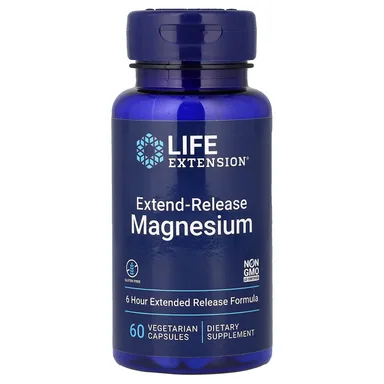 Фото товара: Магний Life Extension Extend-Release, 250 мг, 60 растительных капсул
