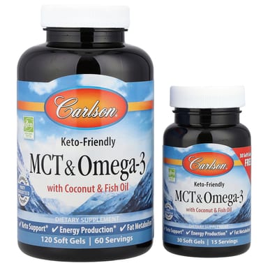 Омега-3 Carlson MCT & 150 Free, мягкие капсулы