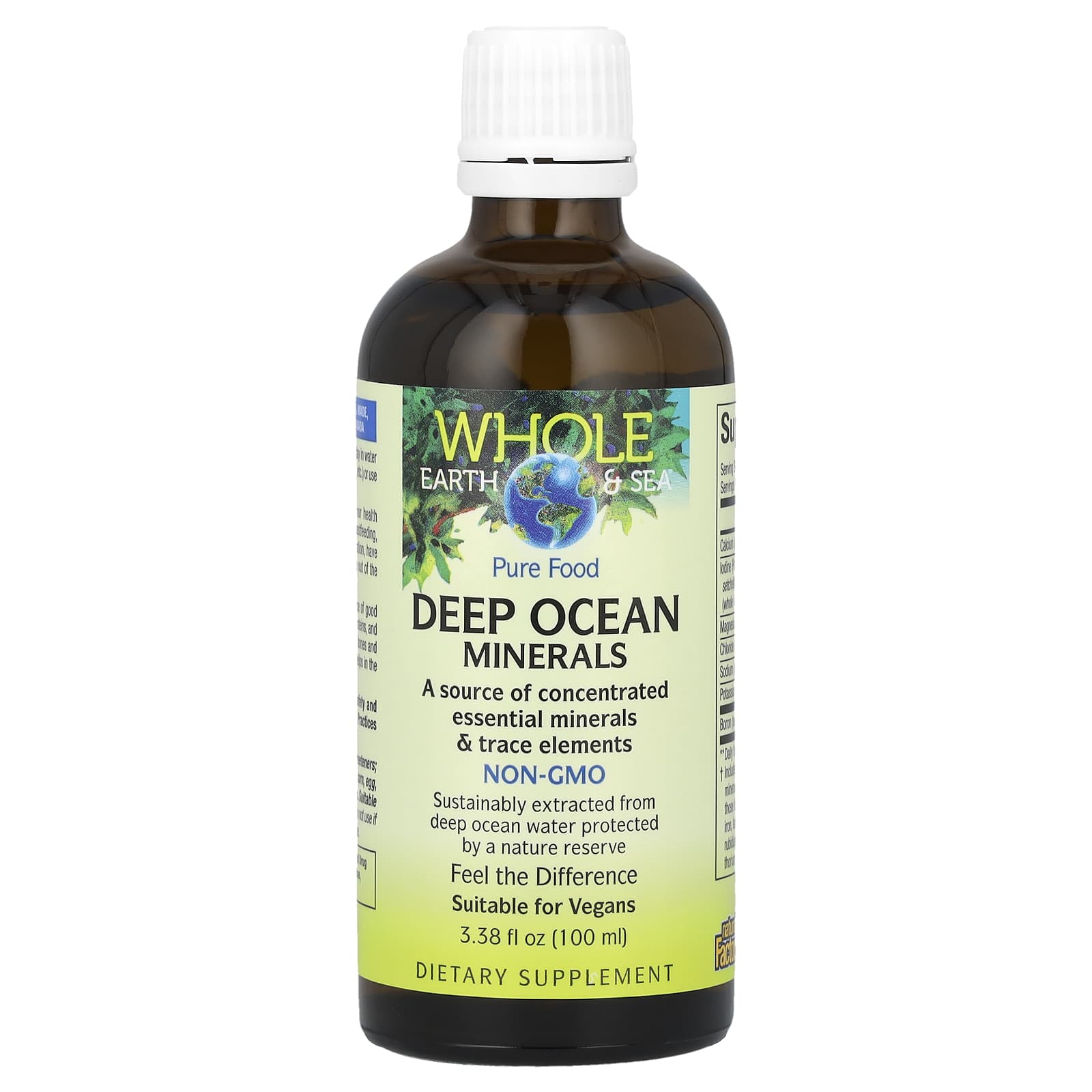 Минерал Natural Factors Whole Earth & Sea® Deep Ocean, 100 мл