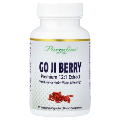 Ягоды годжи Paradise Herbs, вкус Goji Berry, 400 мг, 60 растительных капсул