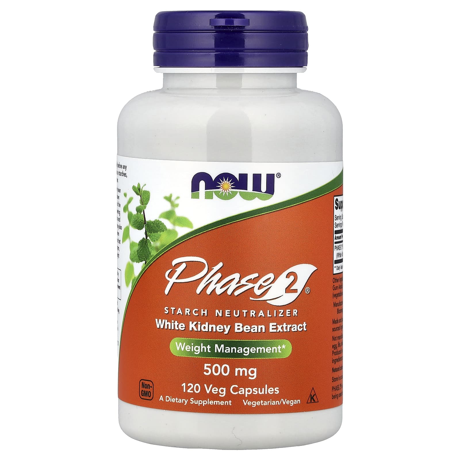 Блокатор крахмала Phase 2 NOW Foods Phase 2® Starch Neutralizer, 500 мг, 120 растительных капсул