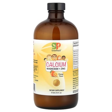 Магний GreenPeach Calcium Zinc, вкус Orange, 473 мл