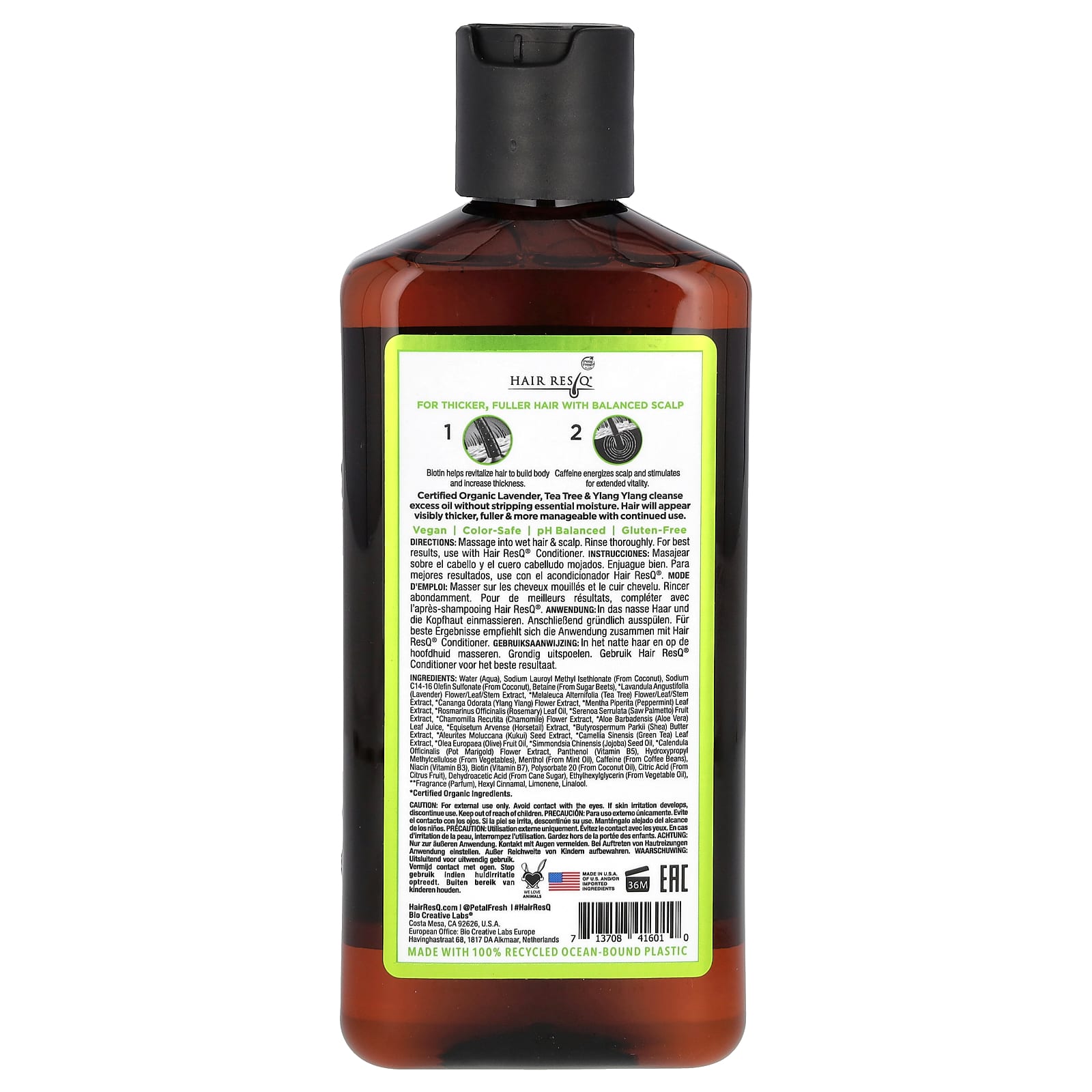 Шампунь Petal Fresh Hair ResQ® Biotin Thickening Oil Control, 355 мл, масло — фото 2