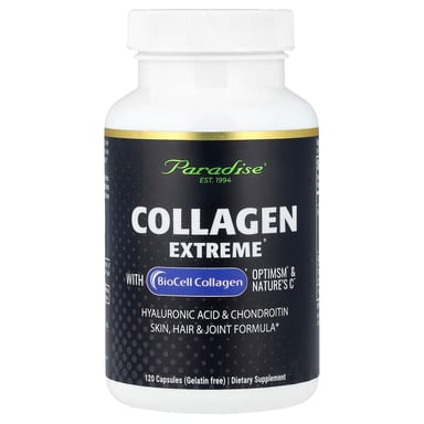 Коллаген Paradise Herbs Extreme® with BioCell® OptiMSM® & Nature's C®, 120 капсул