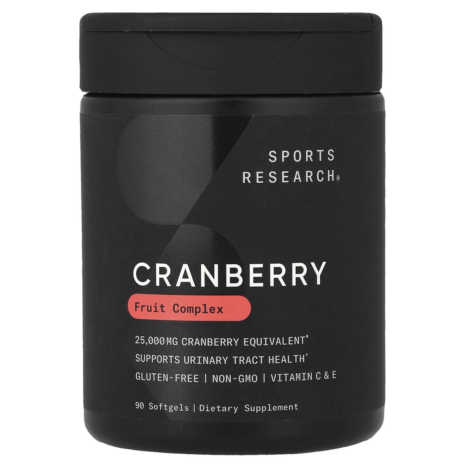 Клюква Sports Research, вкус Cranberry Fruit Complex, 90 мягких капсул — фото 6