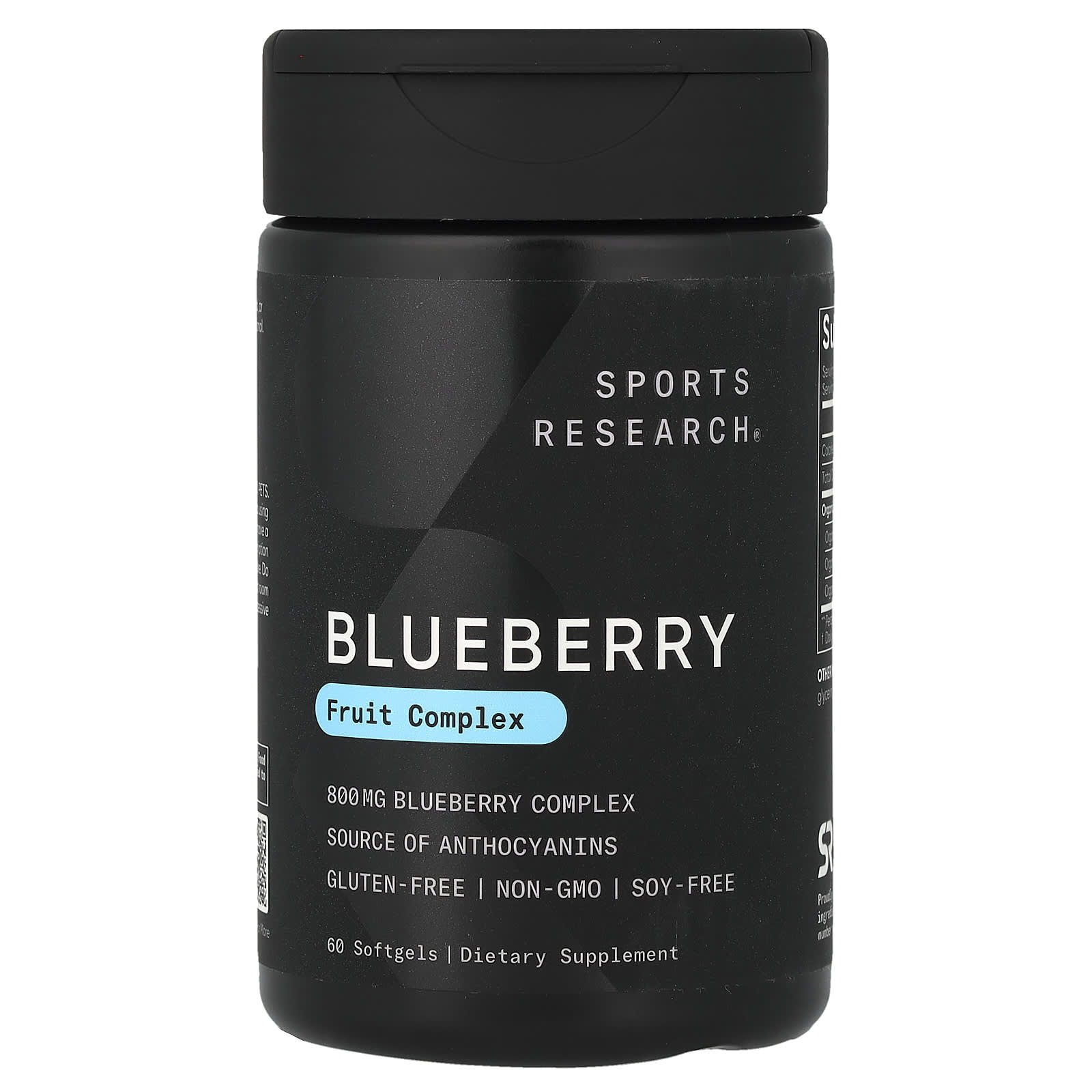 Комплекс Sports Research, вкус Blueberry Fruit Complex, 60 мягких капсул — фото 6