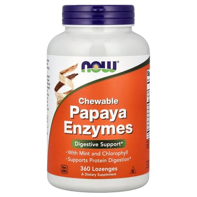 Ферменты NOW Foods Chewable Papaya, 360 пастилок