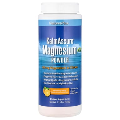 Магний NaturesPlus KalmAssure® Powder, вкус Refreshing Orange, 522 г, порошок