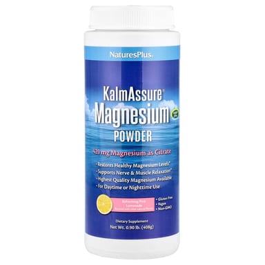 Магний NaturesPlus KalmAssure® Powder, вкус Refreshing Pink Lemonade, 408 г, 0., порошок