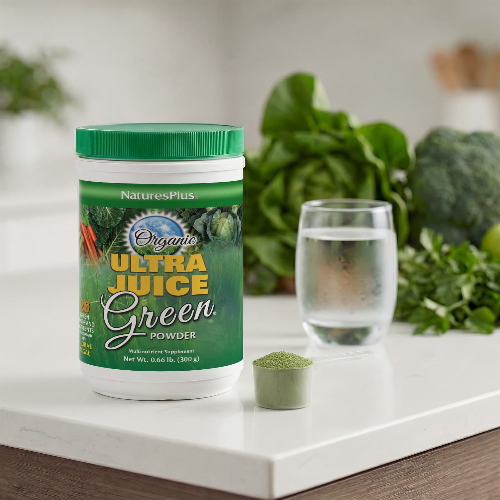 Порошок NaturesPlus Organic Ultra Juice Green®, 300 г, 0. — фото 5