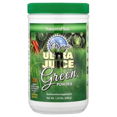 Порошок NaturesPlus Organic Ultra Juice Green, 600 г