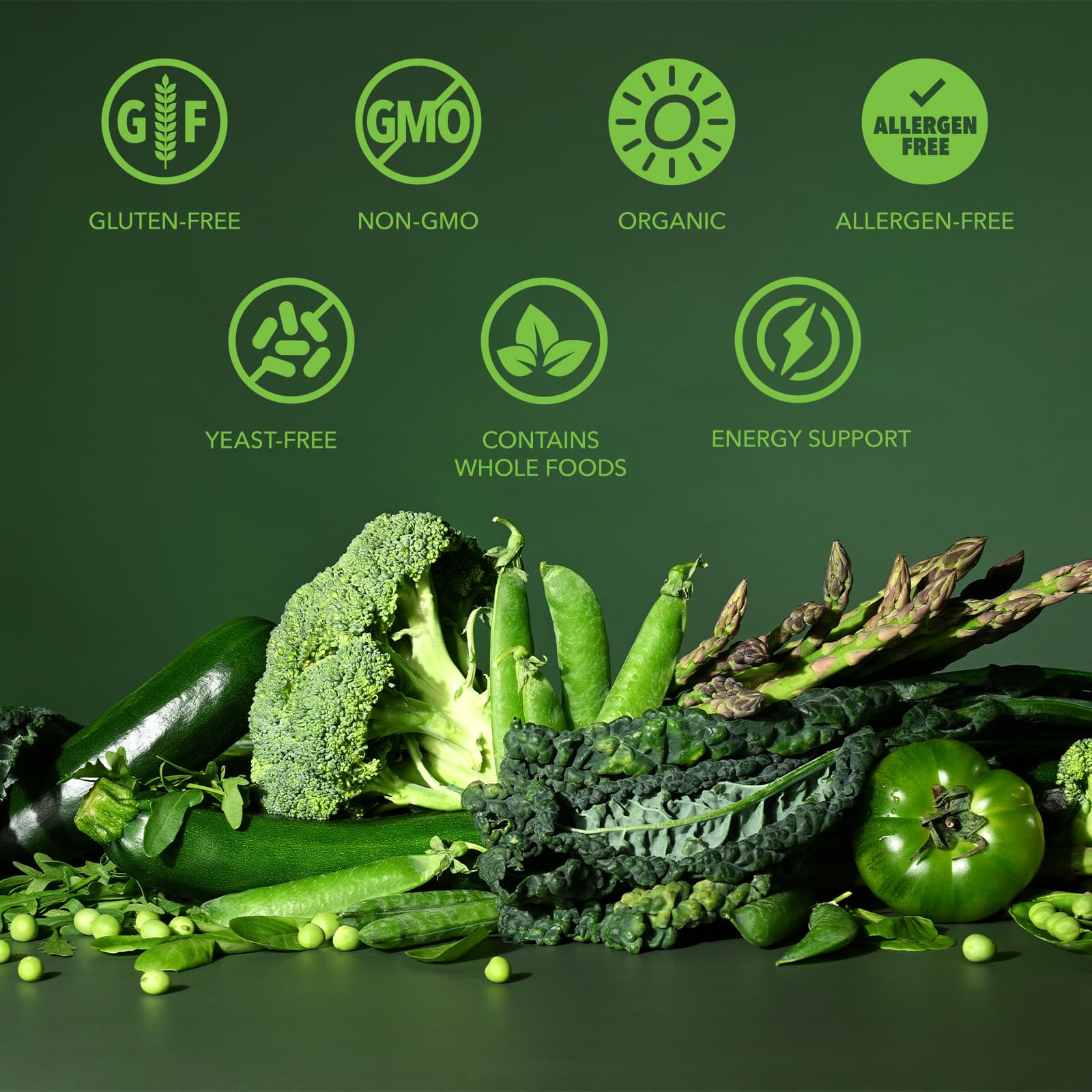 Порошок NaturesPlus Organic Ultra Juice Green, 600 г — фото 3