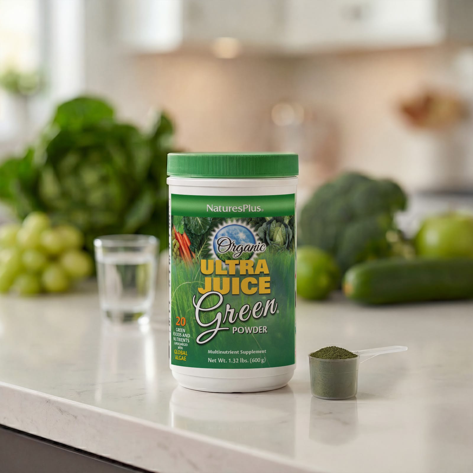 Порошок NaturesPlus Organic Ultra Juice Green, 600 г — фото 5