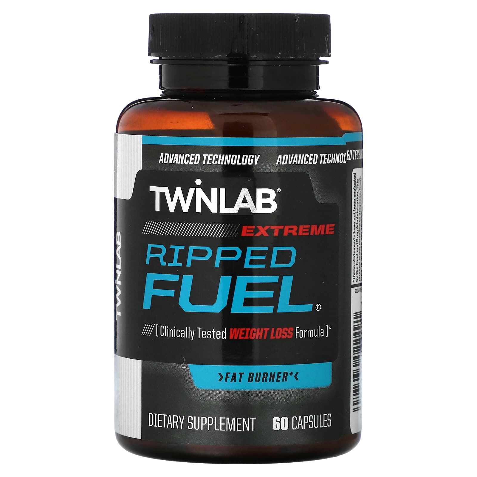 Жиросжигатель Twinlab Ripped Fuel Extreme, 60 капсул