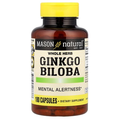 Гинкго билоба Mason Natural Whole Herb, 125 мг, 180 капсул