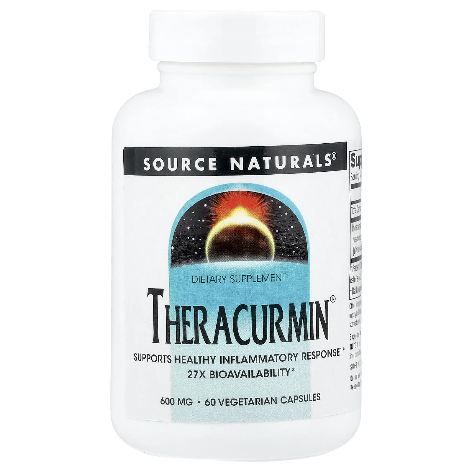 Турмерик Source Naturals, 600 мг, 60 вегетарианских капсул