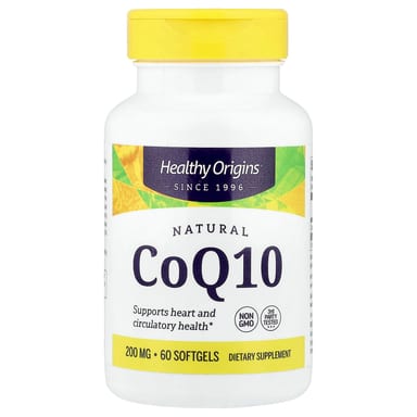 Коэнзим Q10 Healthy Origins Natural, 200 мг, 60 мягких капсул