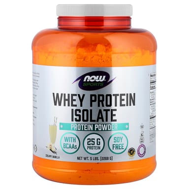 Сывороточный протеин NOW Foods Sports Isolate, вкус Creamy Vanilla, 268 г