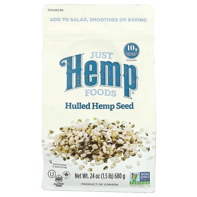 Семена конопли Just Hemp Foods Hulled, 680 г