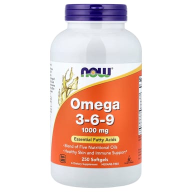 Омега-3 NOW Foods -6-9, 250 мягких капсул