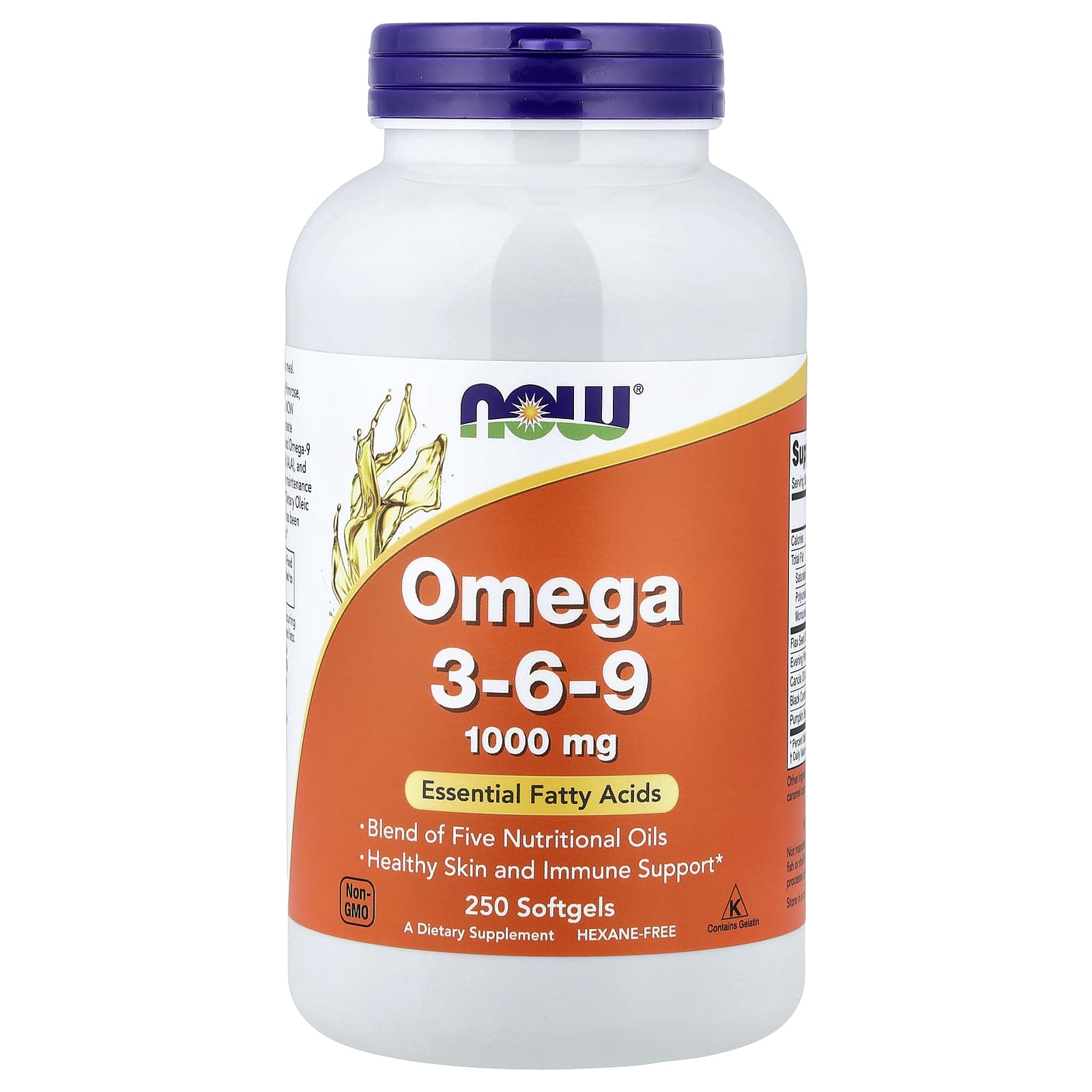 Омега-3 NOW Foods -6-9, 250 мягких капсул