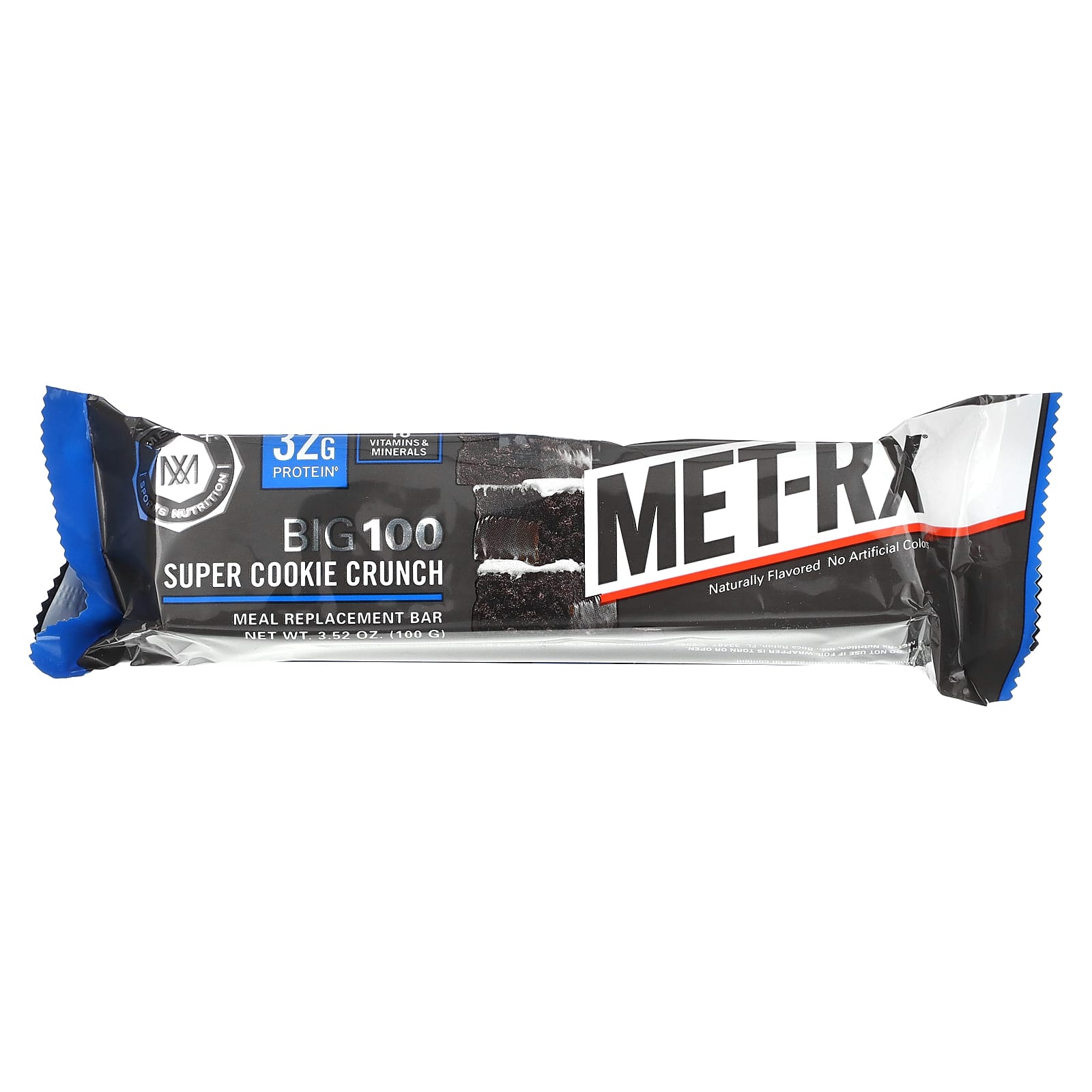 Батончик MET-Rx Big 100 Meal Replacement Super Cookie Crunch, 100 г, 9 шт. — фото 3