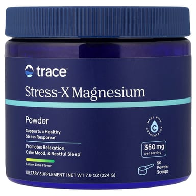 Магний Trace Stress-X Powder, вкус Lemon Lime, 224 г, порошок
