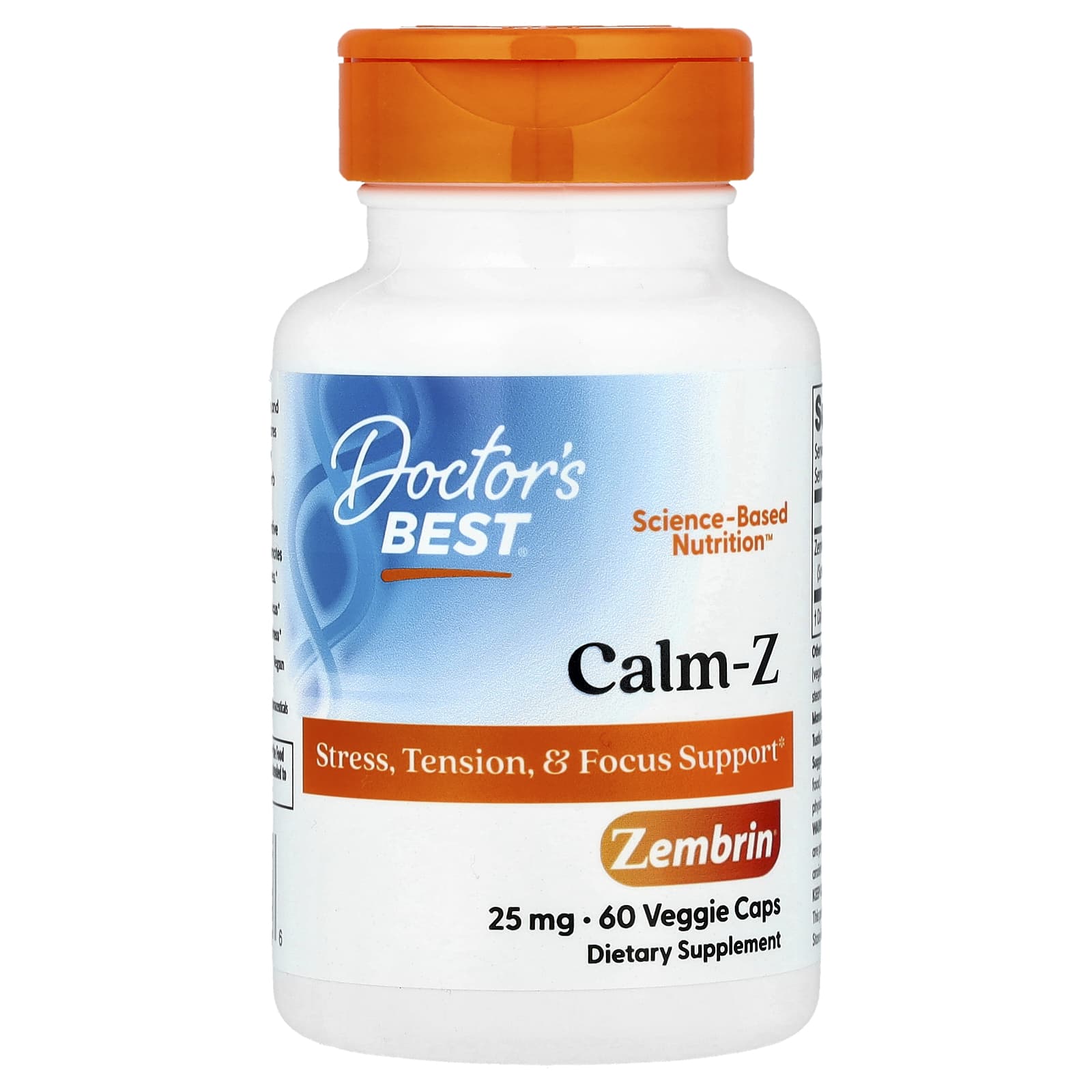 Калм-З Doctor's Best, 25 мг, 60 вегетарианских капсул