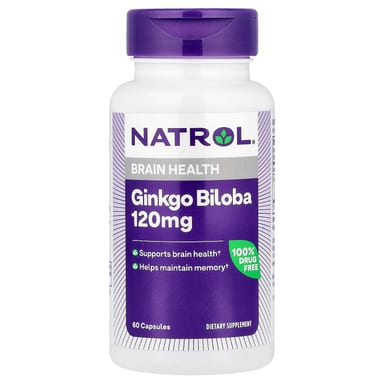Гинкго билоба Natrol, 60 капсул