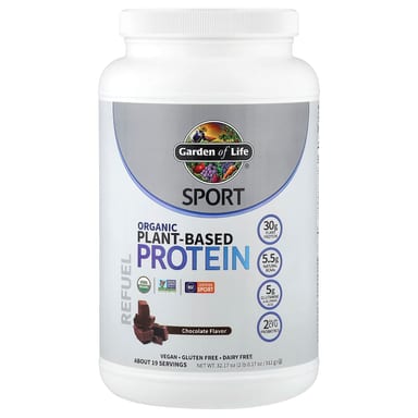 Шоколад Garden of Life Sport Organic Plant-Based Protein, вкус Chocolate, 912 г