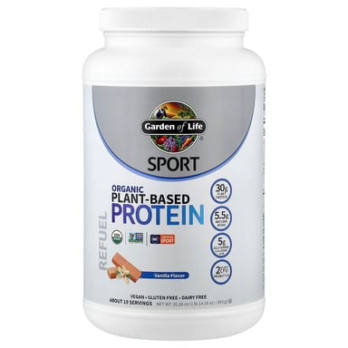 Протеин Garden of Life Sport Organic Plant-Based, вкус Vanilla, 855 г