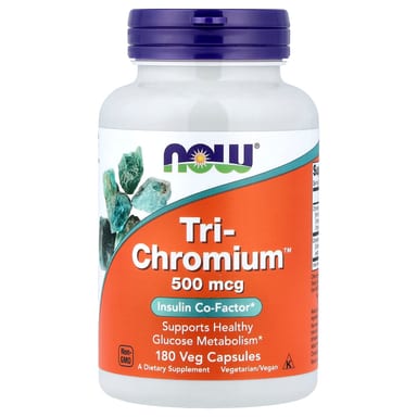 Хром NOW Foods Tri-™, 180 растительных капсул
