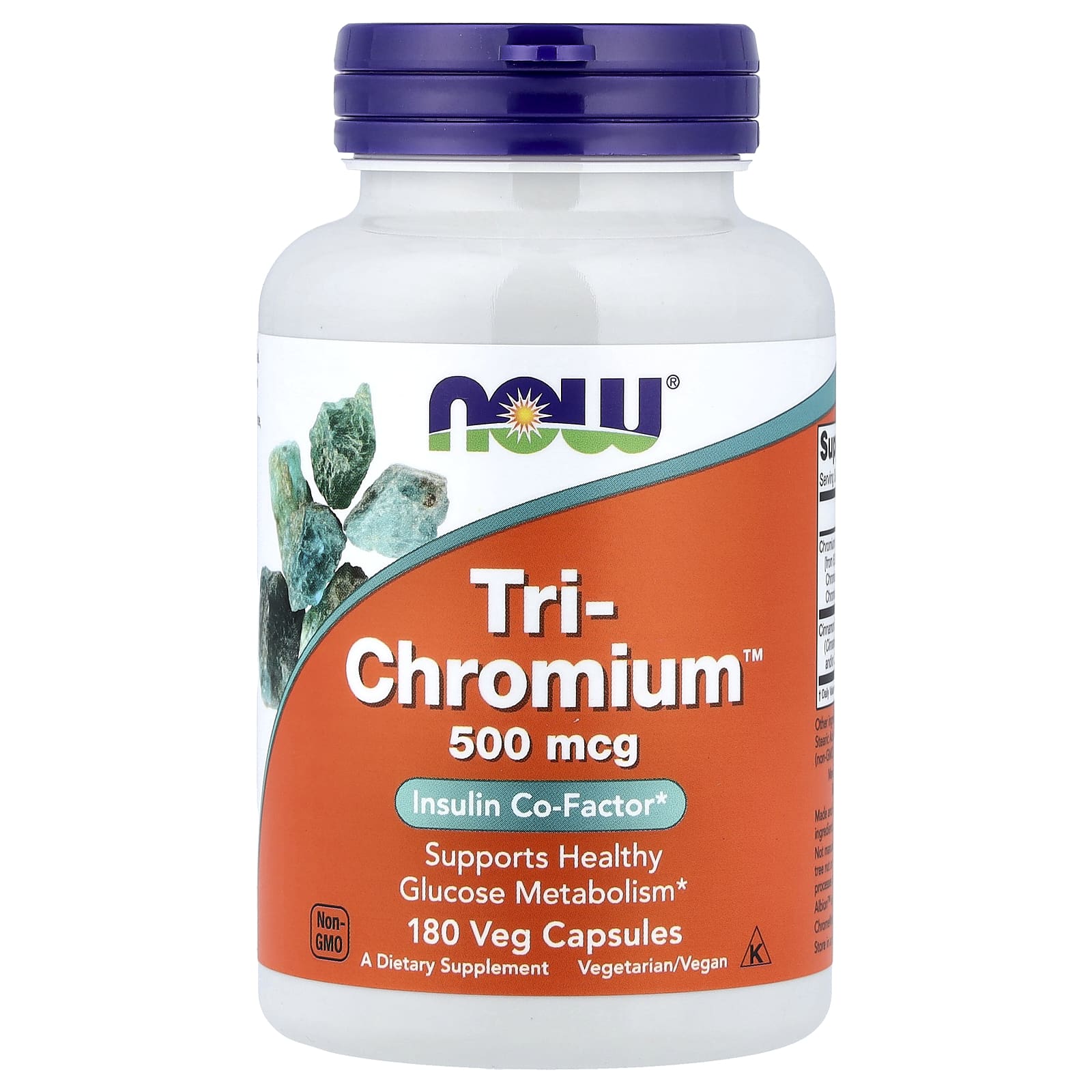 Хром NOW Foods Tri-™, 180 растительных капсул