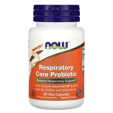 Пробиотик NOW Foods Respiratory Care, 60 растительных капсул