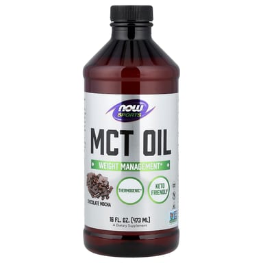 Шоколад NOW Foods Sports MCT Oil, вкус Chocolate Mocha, 473 мл, масло