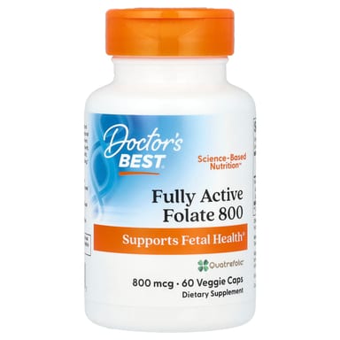 Фолат Doctor's Best Fully Active 800, 800 мкг, 60 растительных капсул