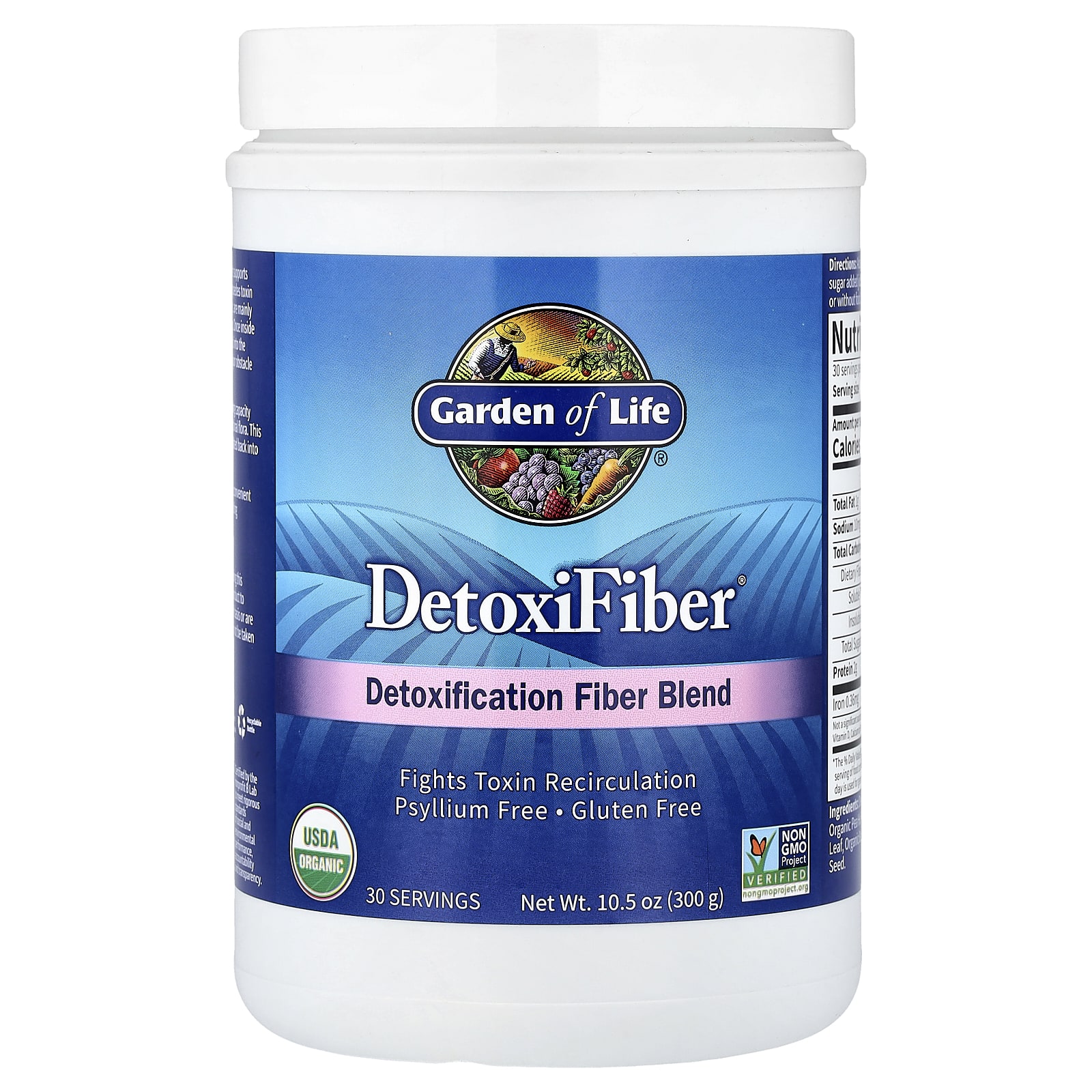 Клетчатка Garden of Life DetoxiFiber® Detoxification Blend, 300 г