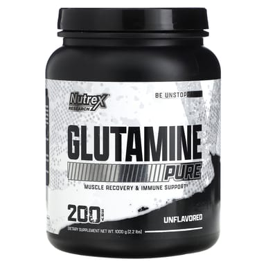 Глутамин Nutrex Research, 1,000 г (2.2 фунта)