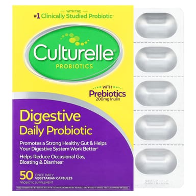 Пробиотик Culturelle Digestive Daily Probiotic 50 Once Daily, растительные капсулы