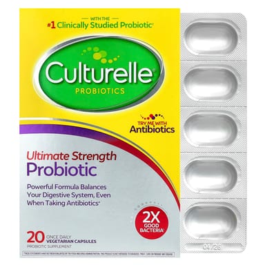 Пробиотик Culturelle Ultimate Strength Probiotic 20 Once Daily, растительные капсулы
